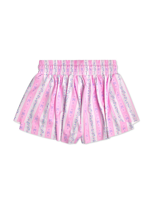 Floral Striped Butterfly Shorts