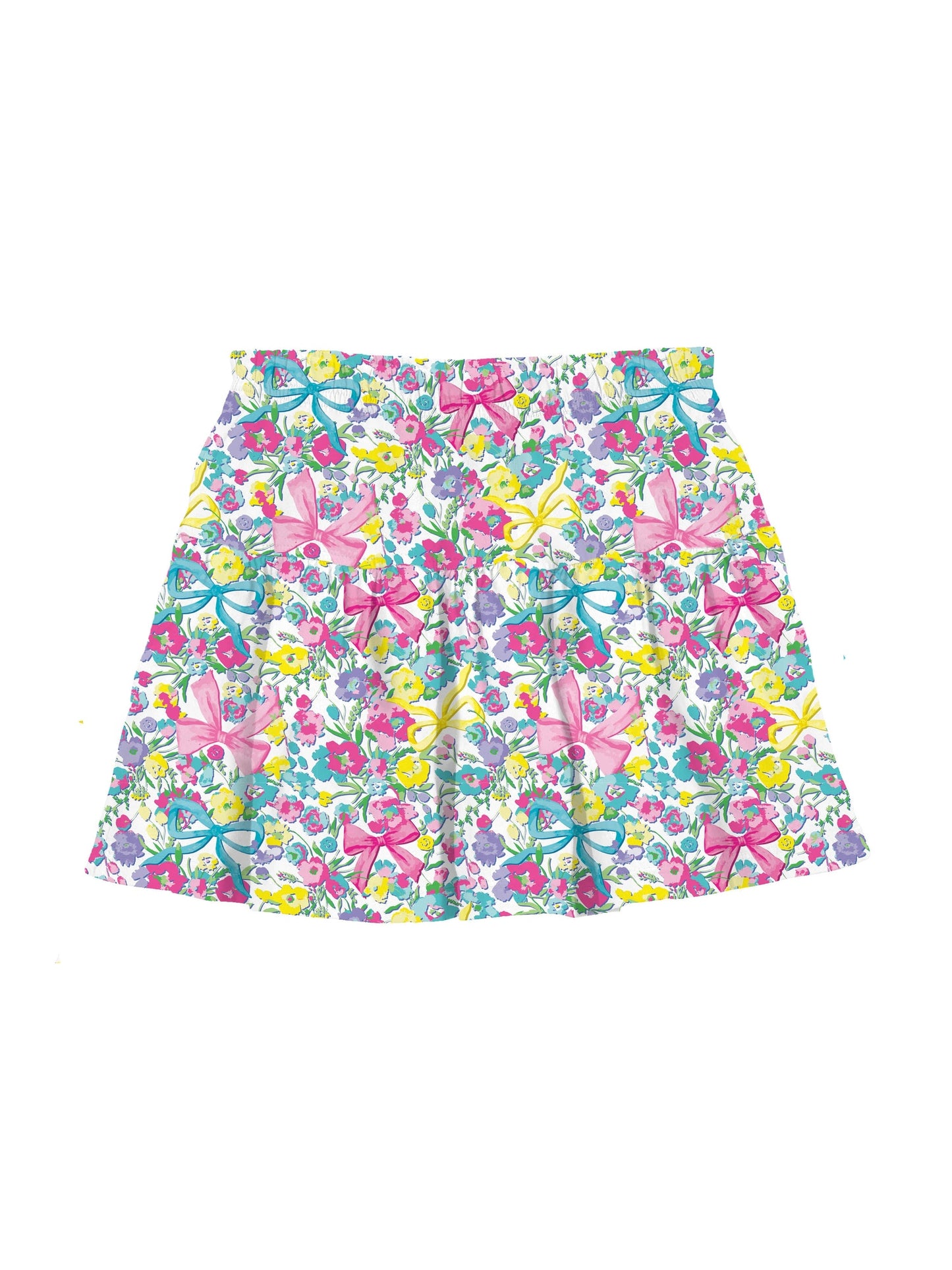 Gathered Short in Bright Bows