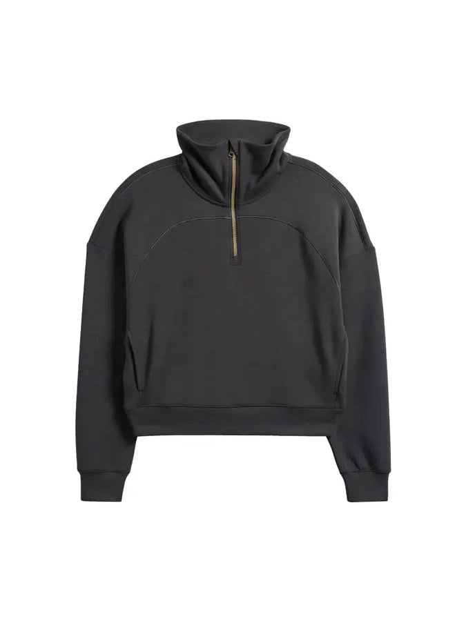 Dream Glow 1/2 Zip Pure Black