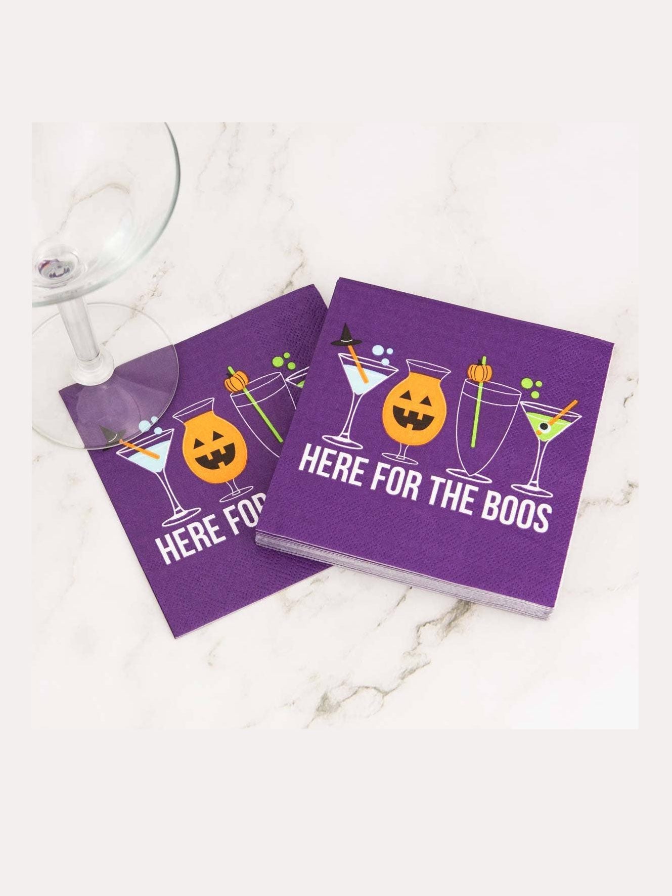 Here For The Boos Cocktail Napkins