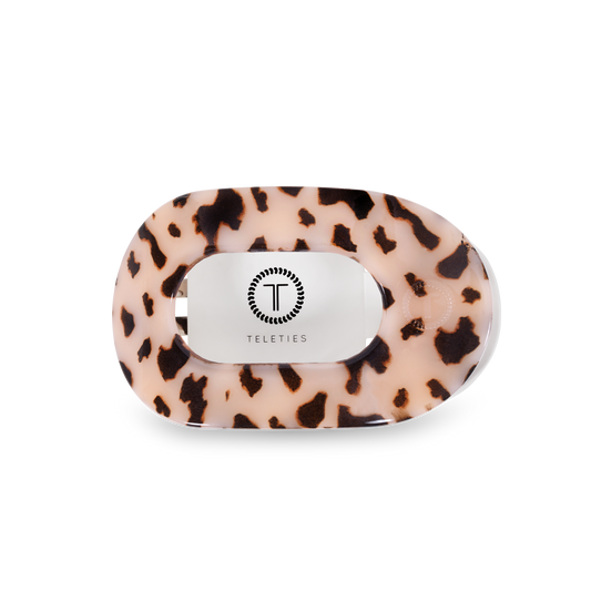 Round Flat Hair Clip | Medium | Blonde Tortoise