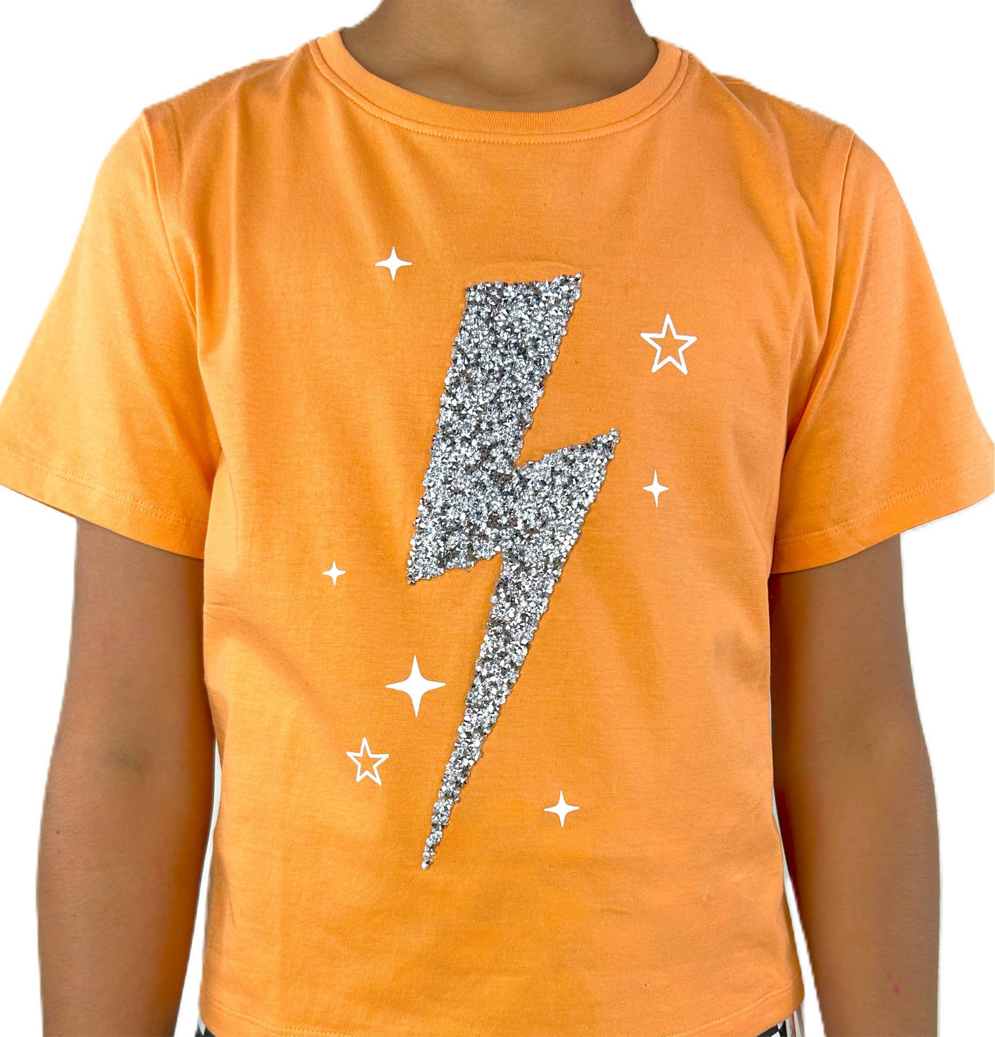 Rhinestone Lightning Bolt T-Shirt