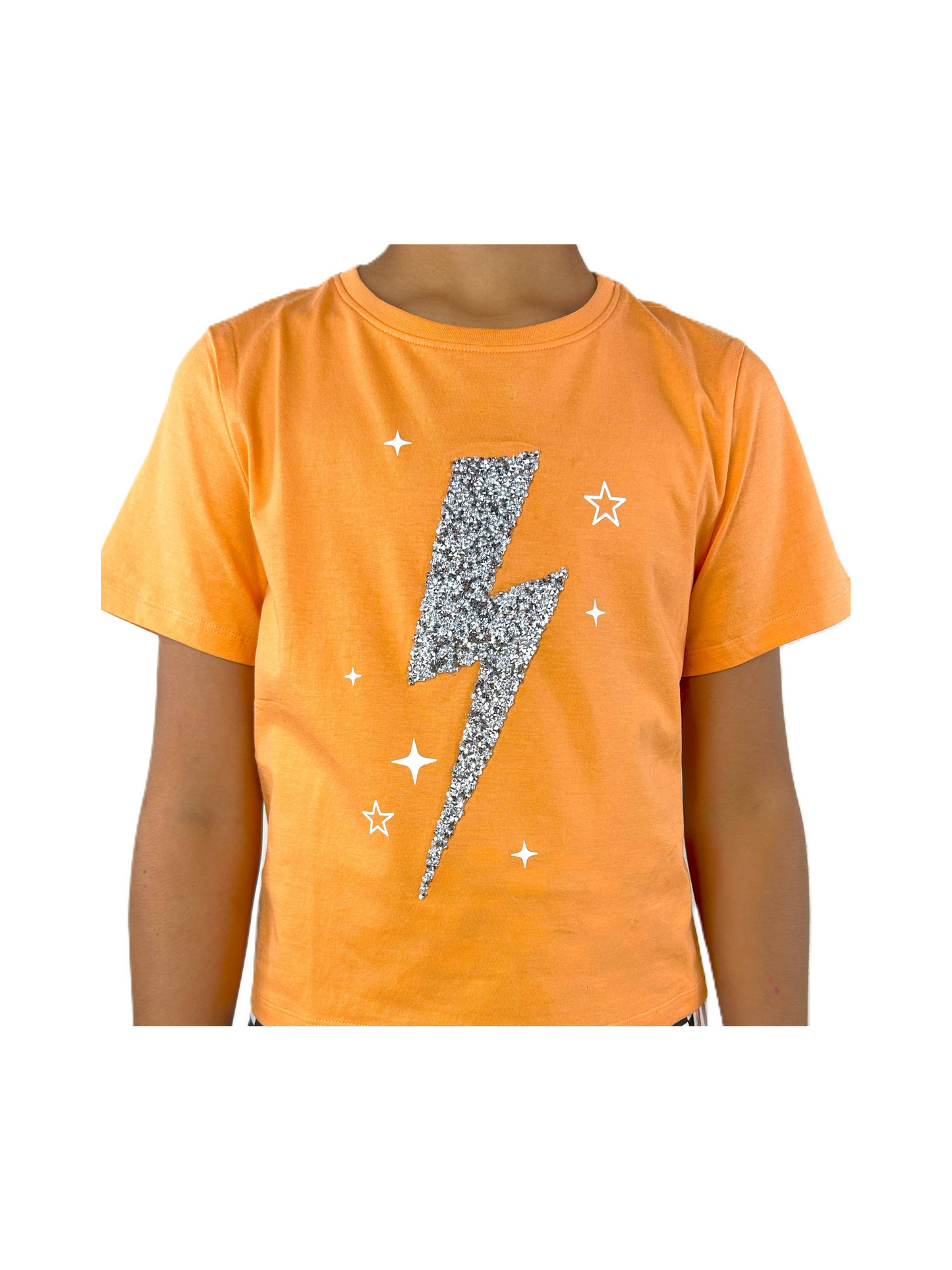 Rhinestone Lightning Bolt T-Shirt