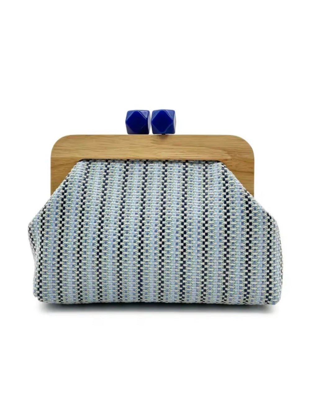 Woven Clutch - Light Blue