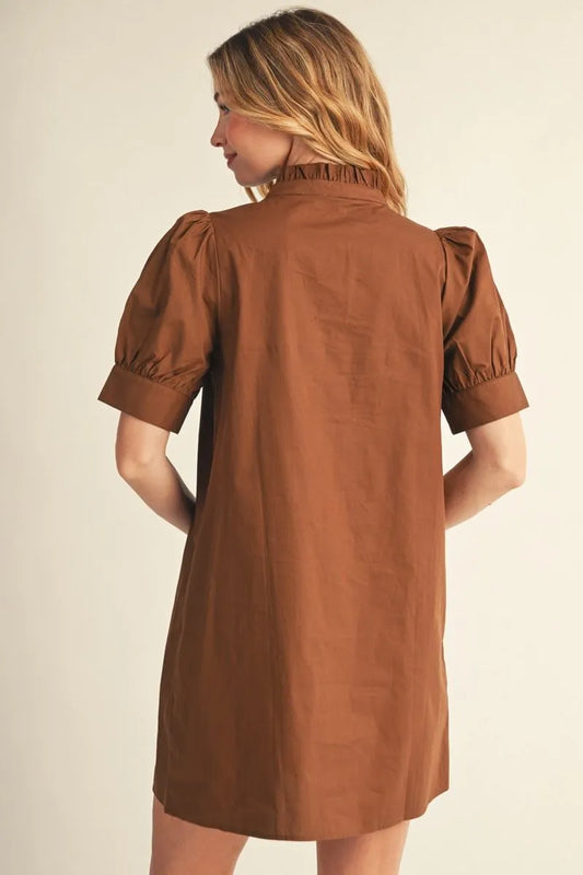Falling Leaves Embroidery Dress