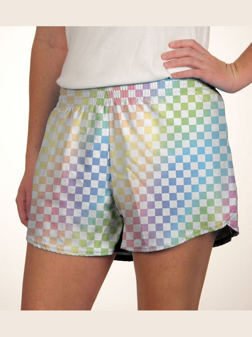 Pastel Check Steph Shorts