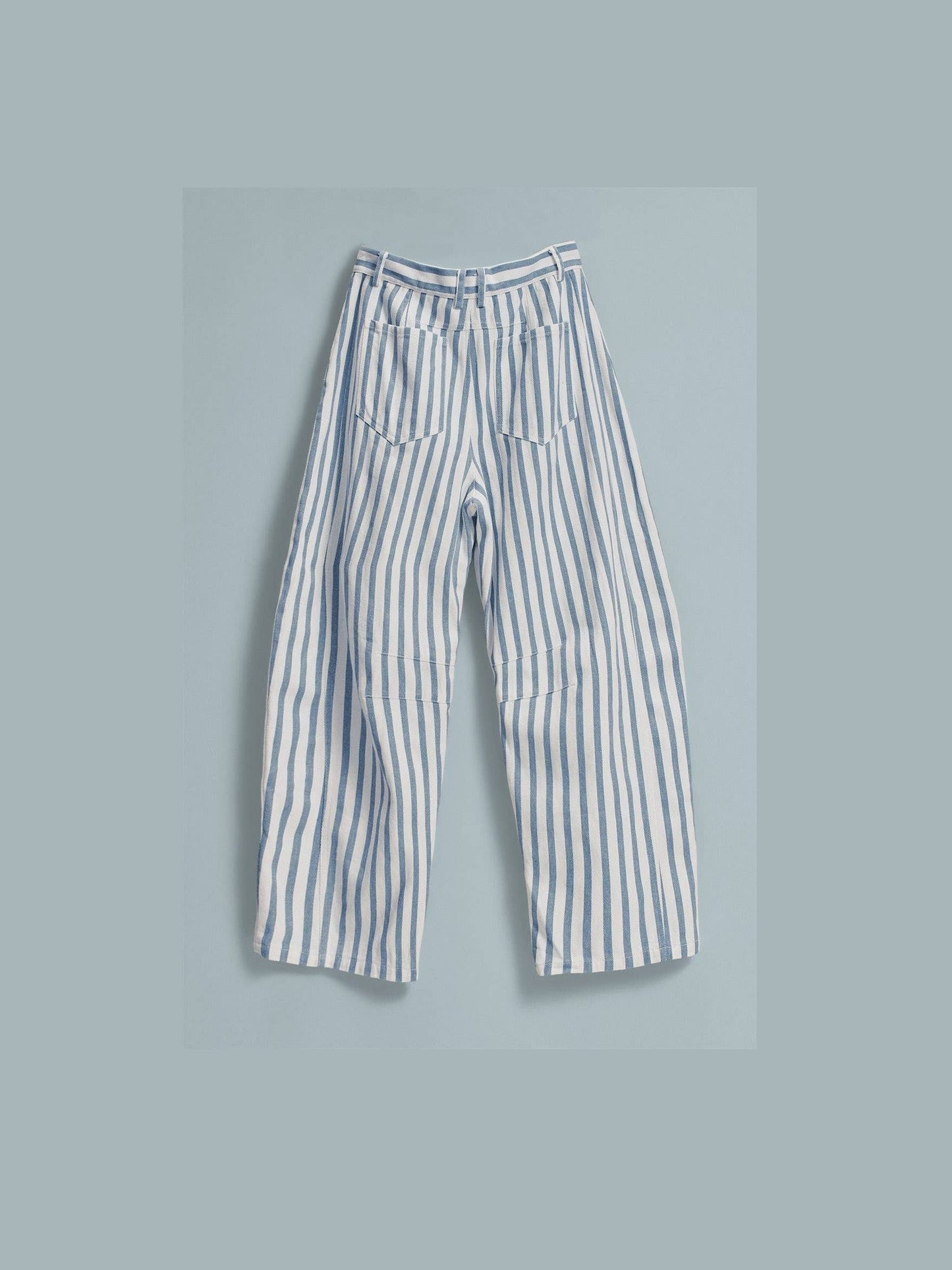 Weekend Stripe Barrel Pants