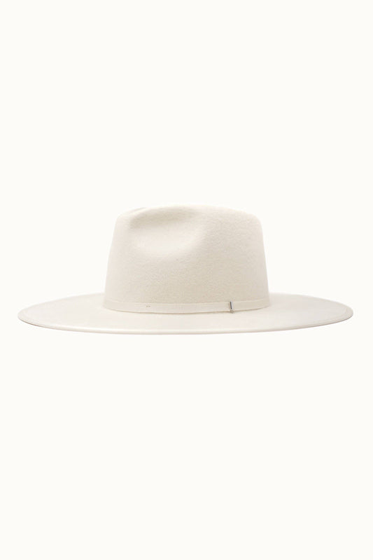 BILLIE - 100% Wool Felt Rancher, Satin Lined, Ivory