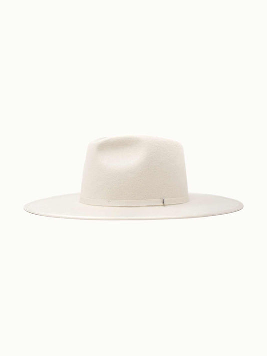 BILLIE - 100% Wool Felt Rancher, Satin Lined, Ivory