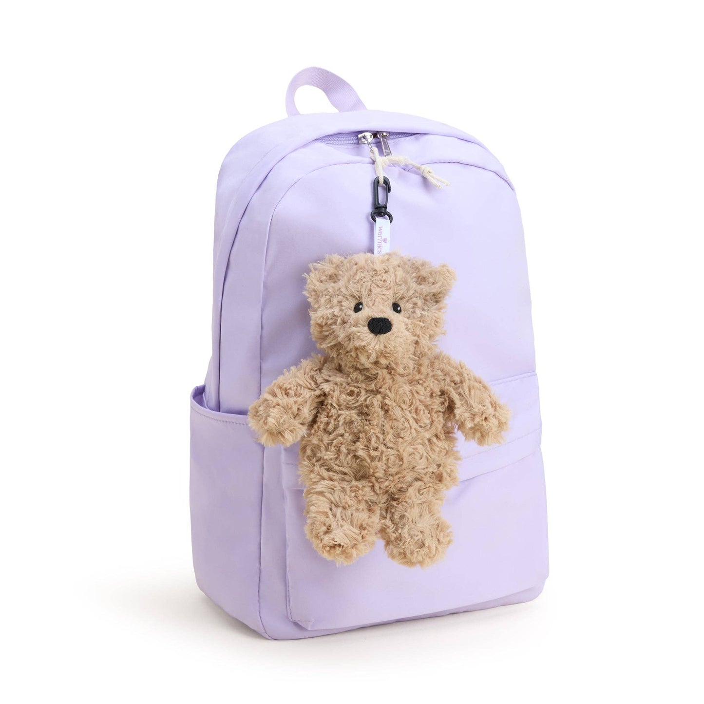 Brown Curly Bear Bag Charm
