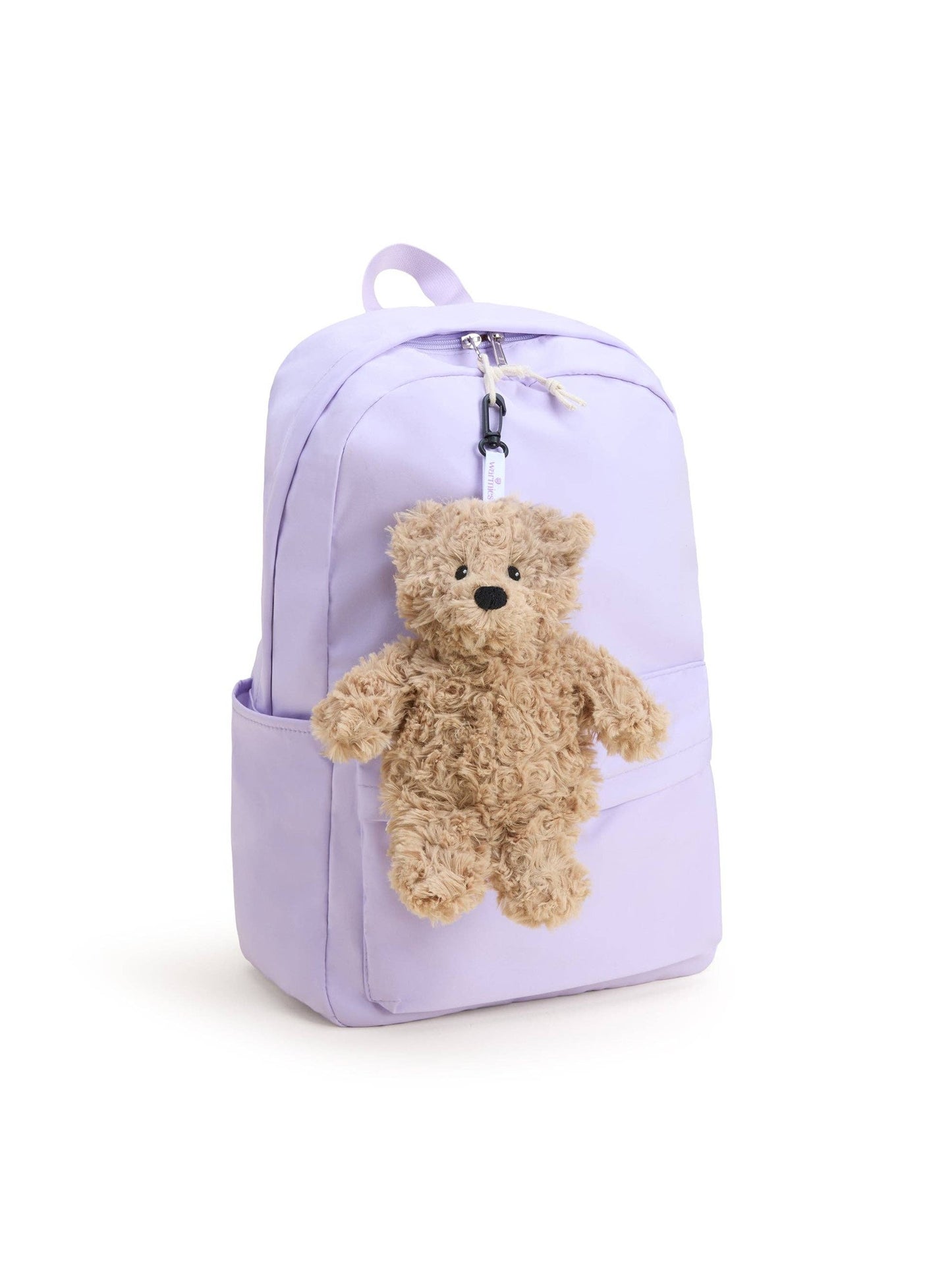 Brown Curly Bear Bag Charm