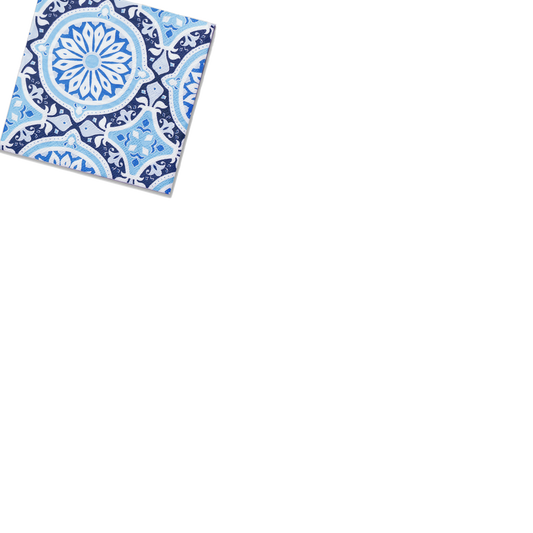 Amalfi Blues Cocktail Napkins - 25 Pack for Stylish Entertaining