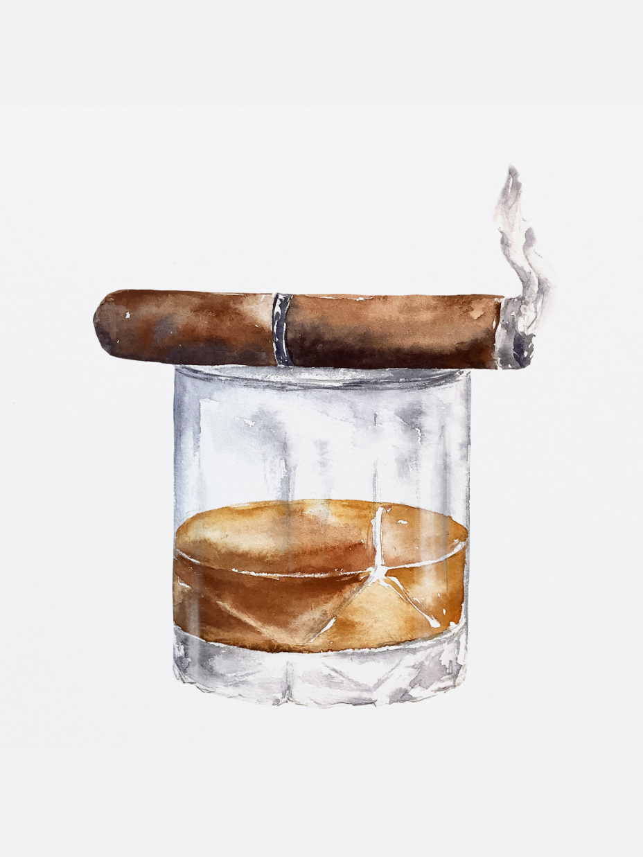 You're Smokin' Hot Funny Bourbon Greeting Card