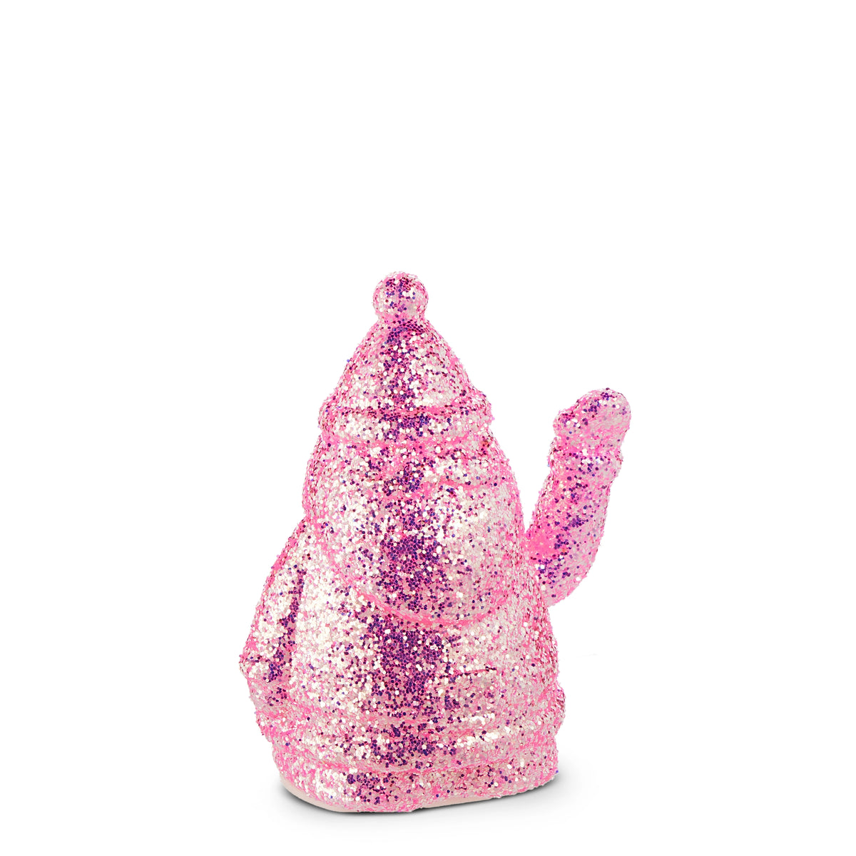 Pink Waving Santa