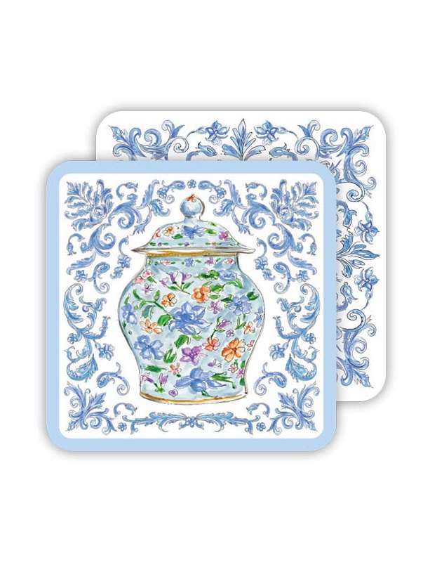 Blue Chinoiserie Paper Coaster