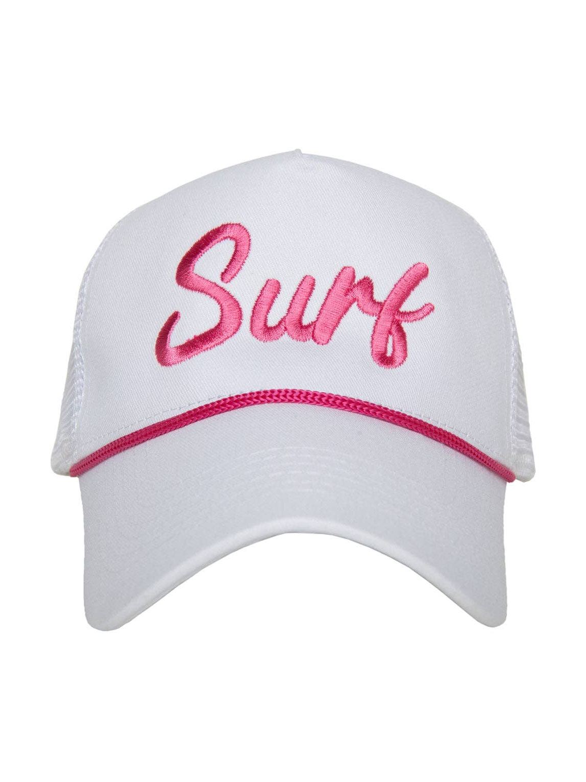 Surf Cursive Trucker Cap with Rope