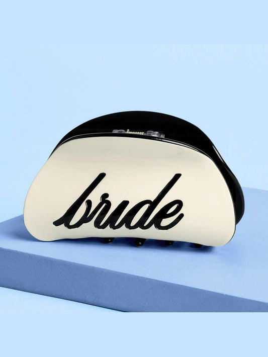 Bride Claw Clip | bridal hair accessories ivory black