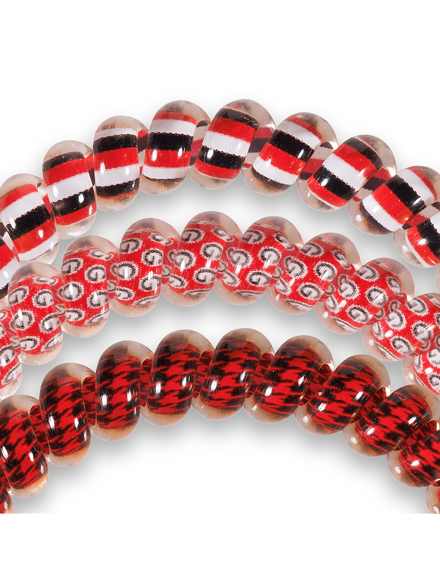 Spiral Hair Coils | Small | University of Georgia Hair Ties