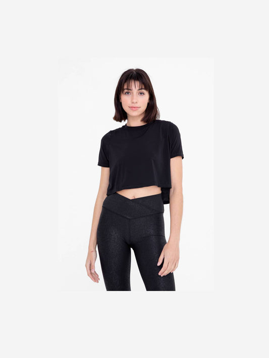 Active Short Sleeve with Cut-Out - Stylish Workout Top