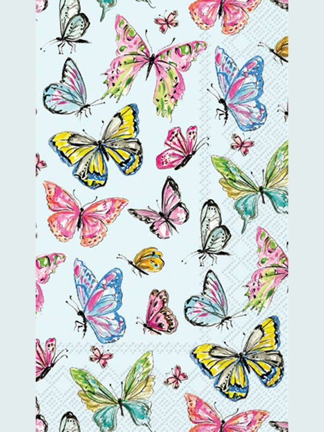 Paper Guest Towels 16 Count Butterfly Medley Rosanne Beck