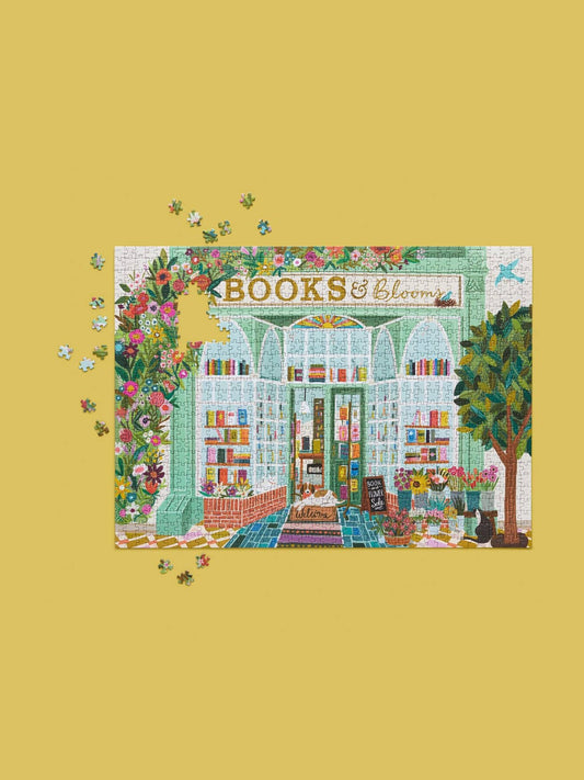 Books And Blooms 1000 Piece Puzzle