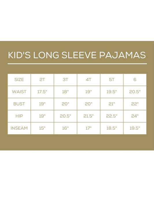 Kid's Whimsical Wonders Long Sleeve Pajamas White/ Multi -Asst.