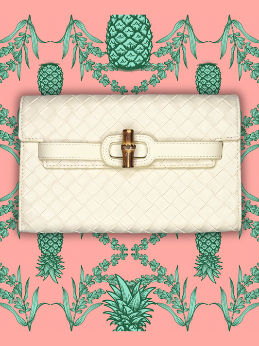 Broad Clutch- Cream
