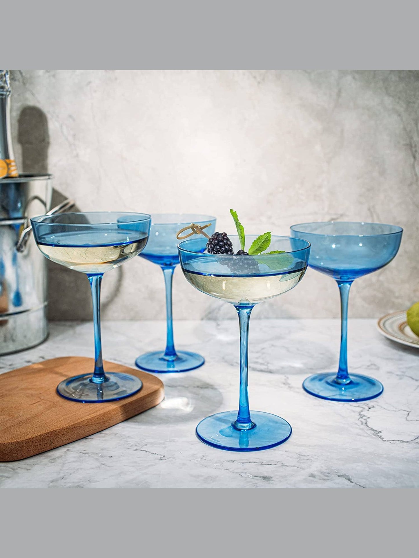 Colored Coupe Glass | 7oz | Blue