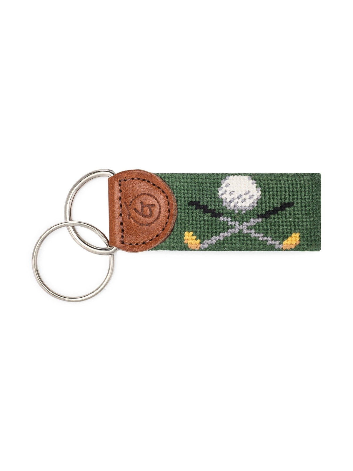 Golf Needlepoint Keychain