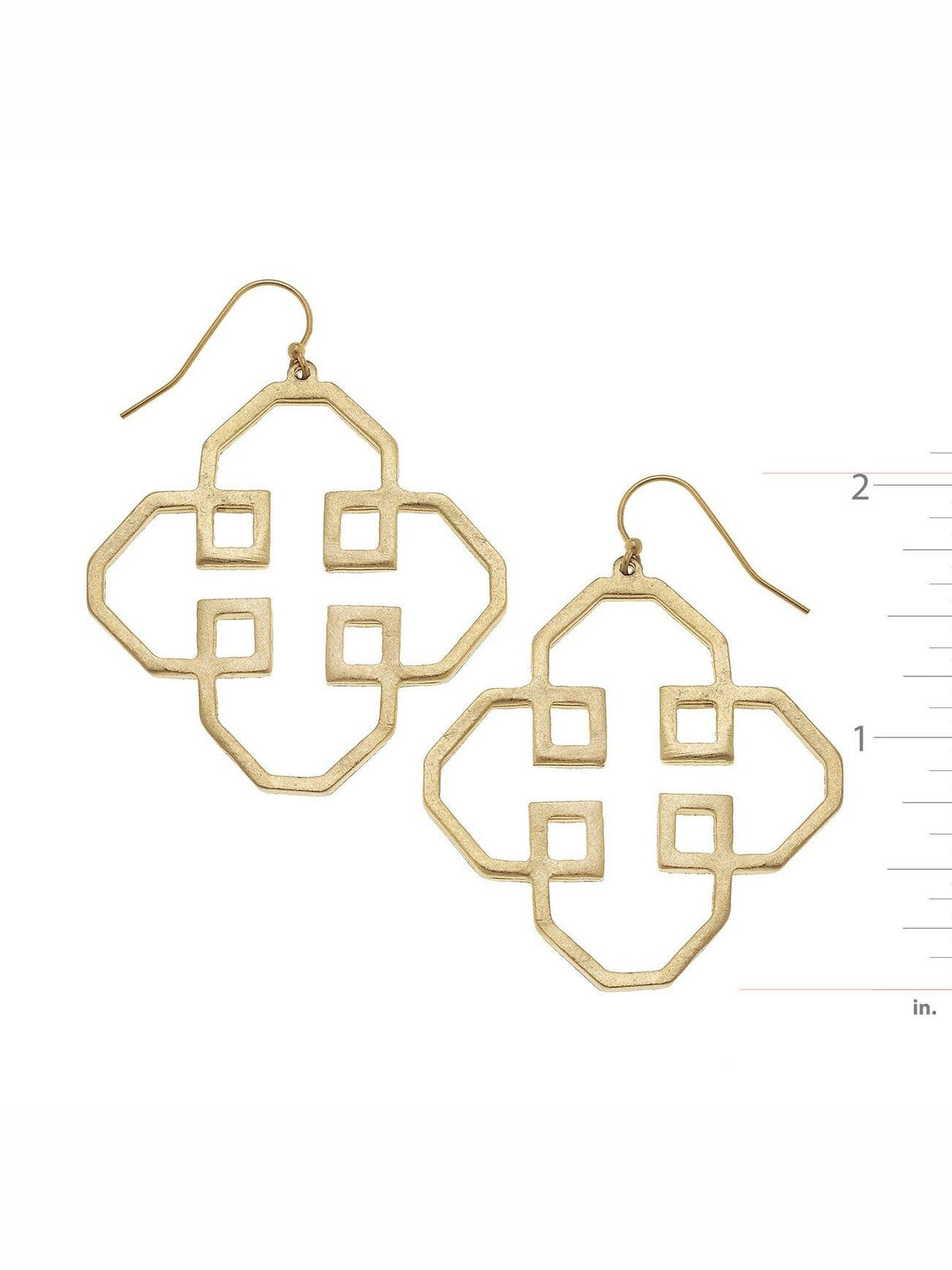 Gold Filigree Cut Out Earrings