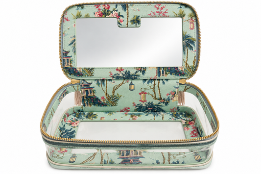 30A Mahjong Tile Bag - Light Metallic Blue