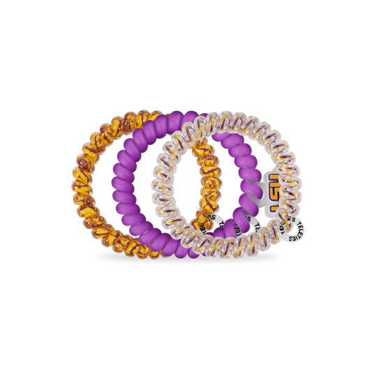 Spiral Hair Coils | Small | Geaux Tigers! Hair Ties
