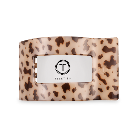 Flat Rectangle Hair Clip | Medium | Blonde Tortoise