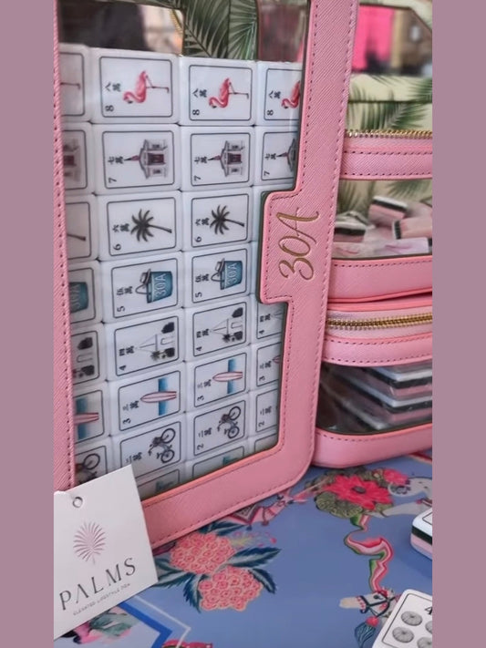 30A Mahjong Tiles and Bag