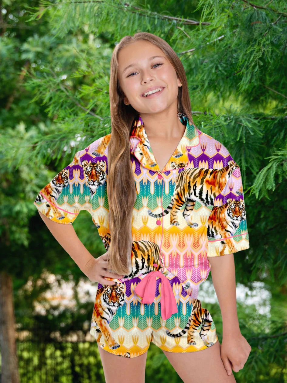 Tiger Royale Pajama Set