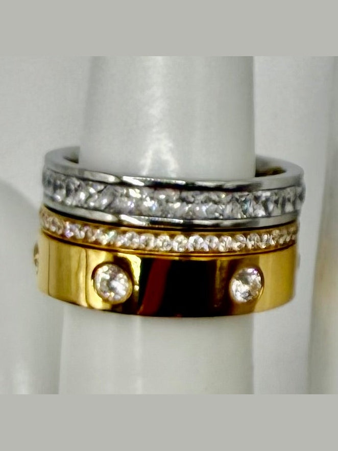 Two Tone Stacking Ring