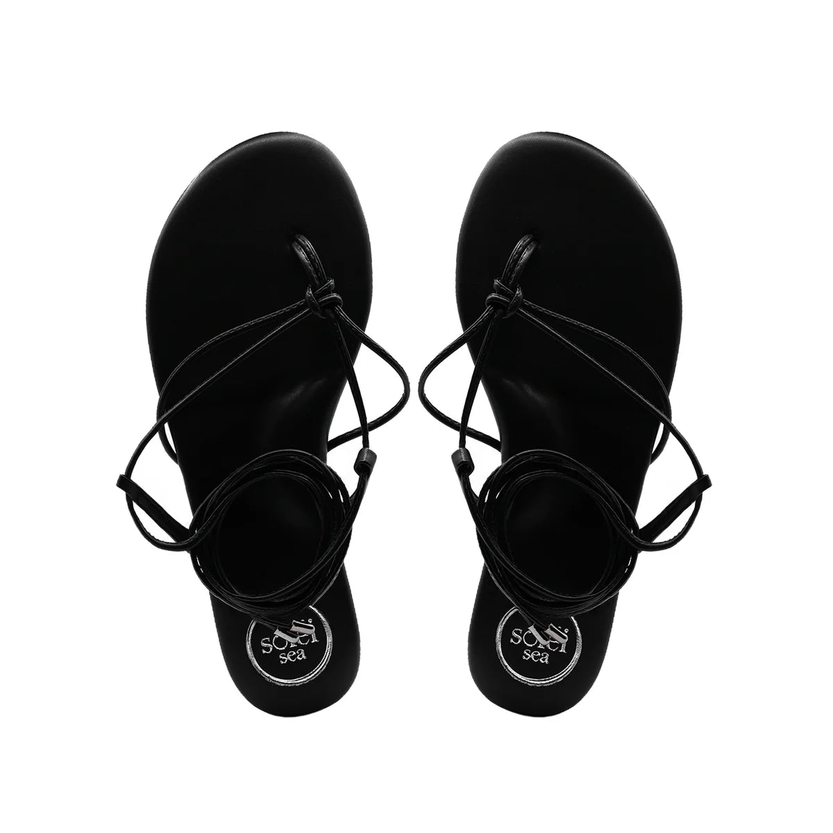 Angie Anklewrap Sandal - Black