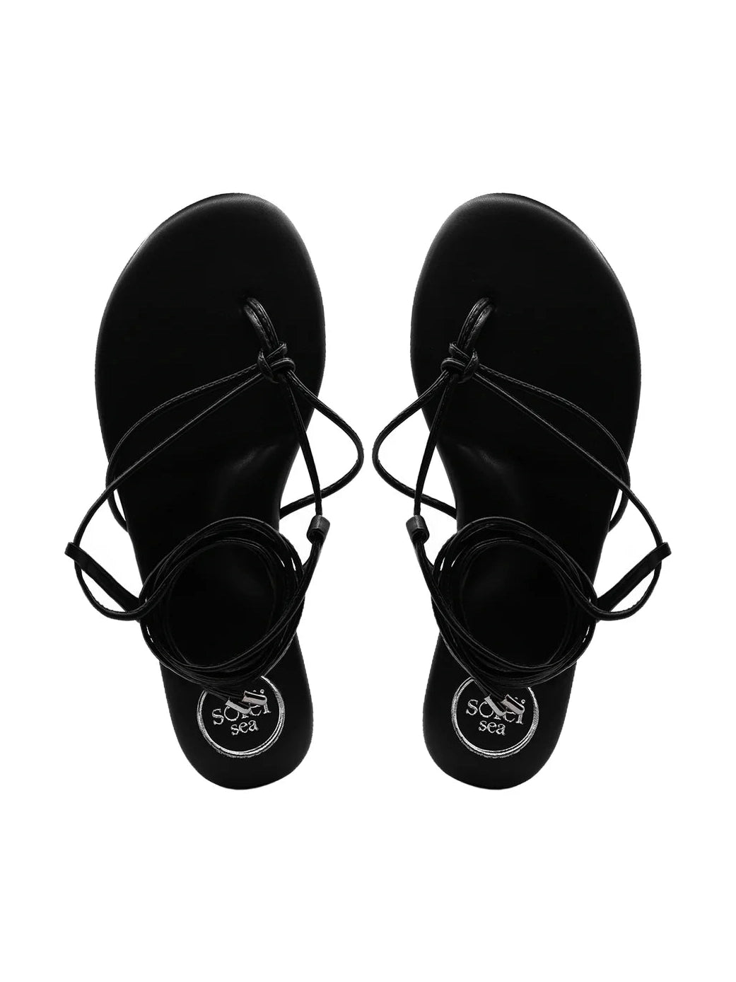 Angie Anklewrap Sandal - Black