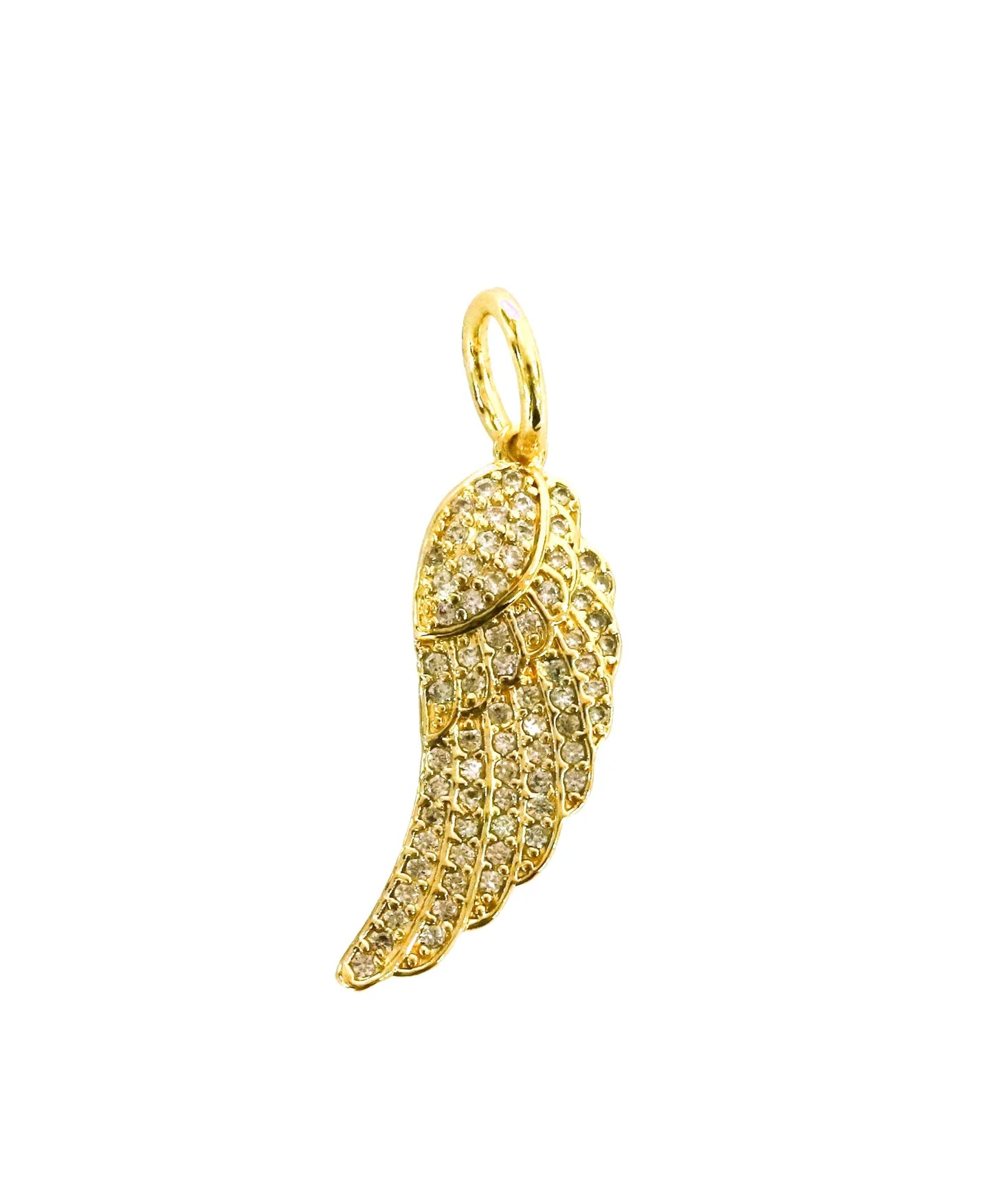 Angel Wing Charm - 18K Gold Plated & Sparkling Design