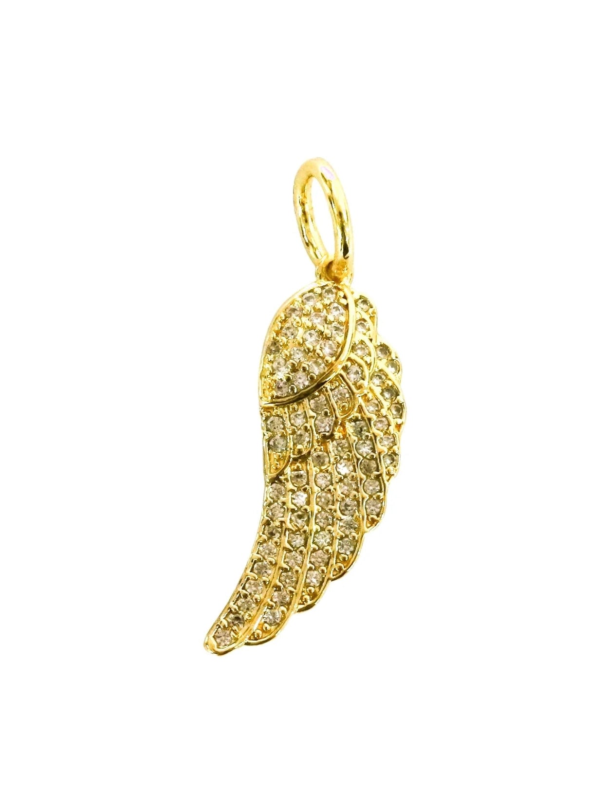 Angel Wing Charm - 18K Gold Plated & Sparkling Design