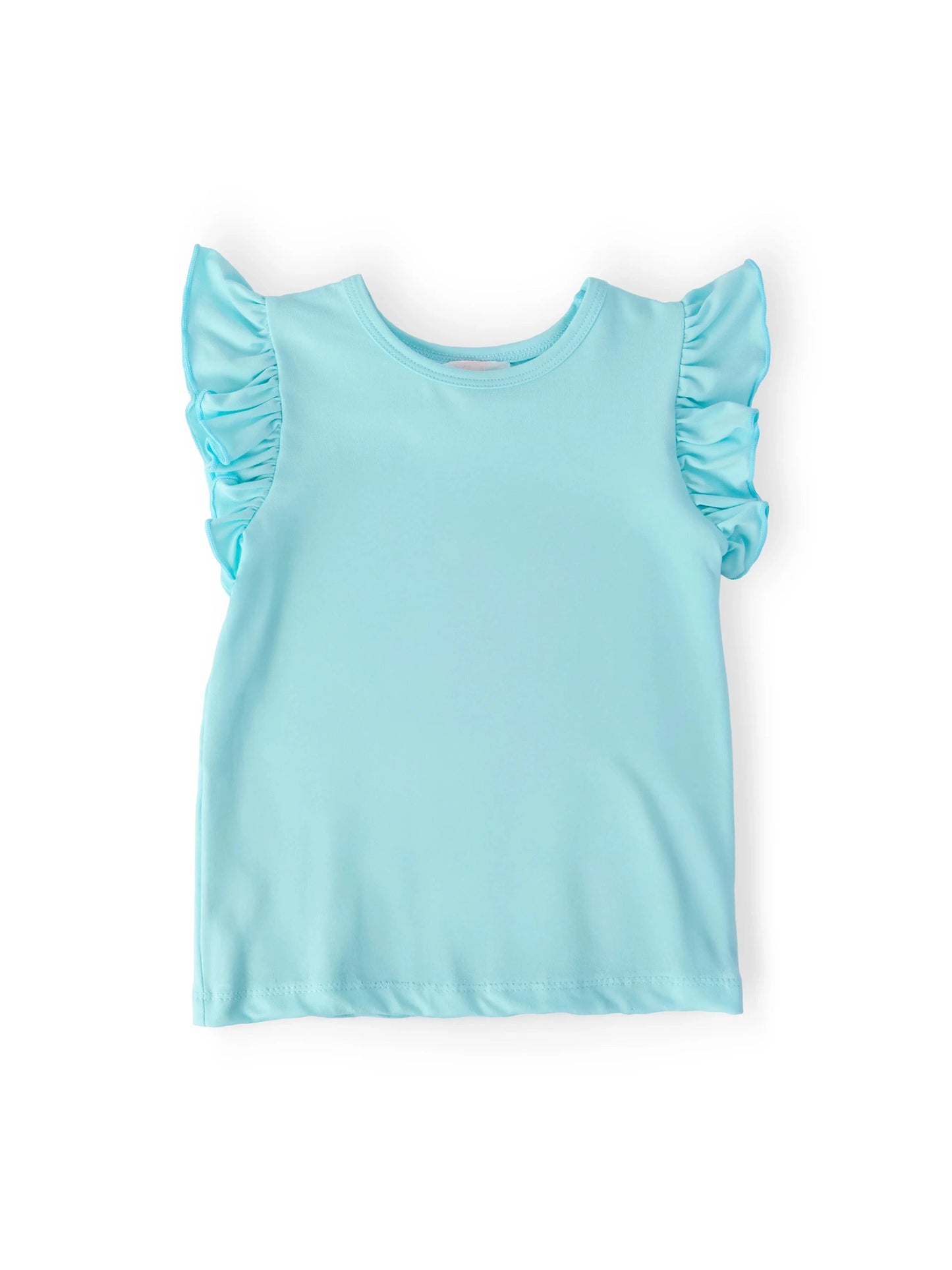 Aqua S/S Ruffle Tee