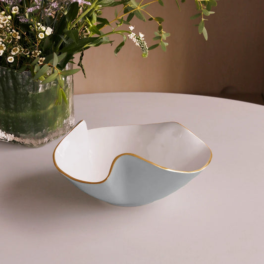 Encanto Aries Medium Bowl - Slate and White