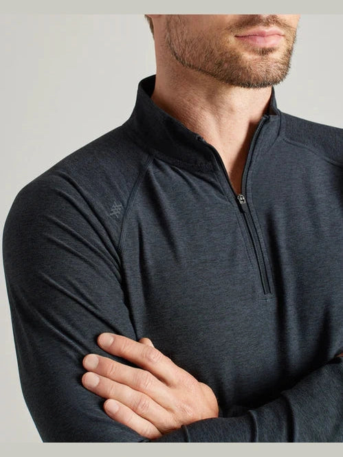 Atmosphere Midweight 1/4 Zip - True Black