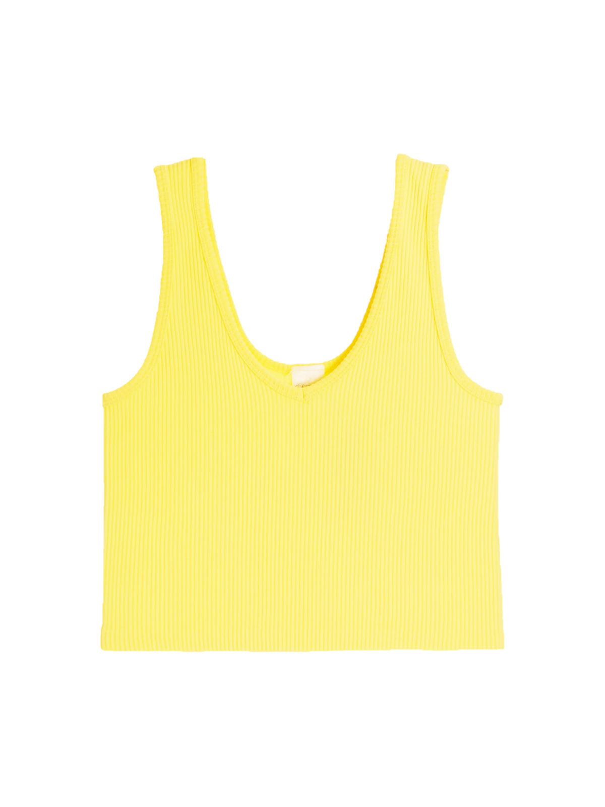 Ribbed Seamless Brami Tank - Canary Yellow