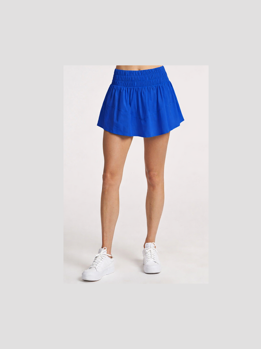 Smocked Waist Tiered Skirt