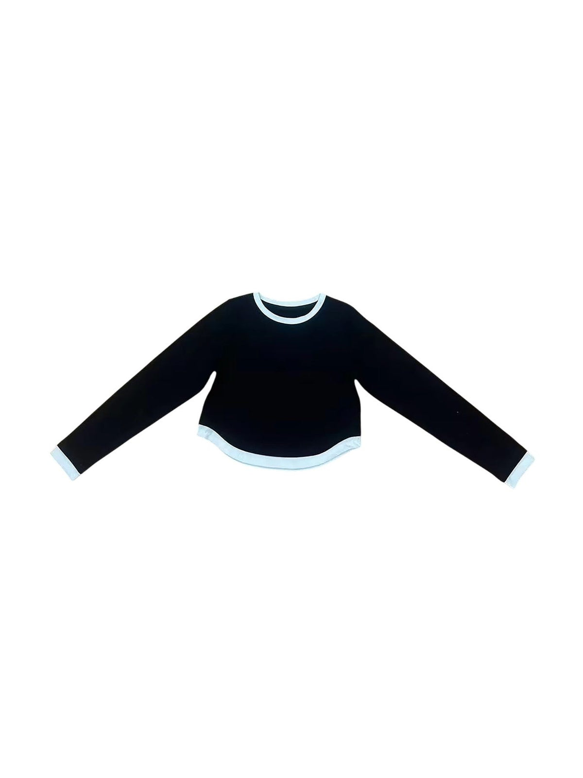 Contrast Top - Black / White