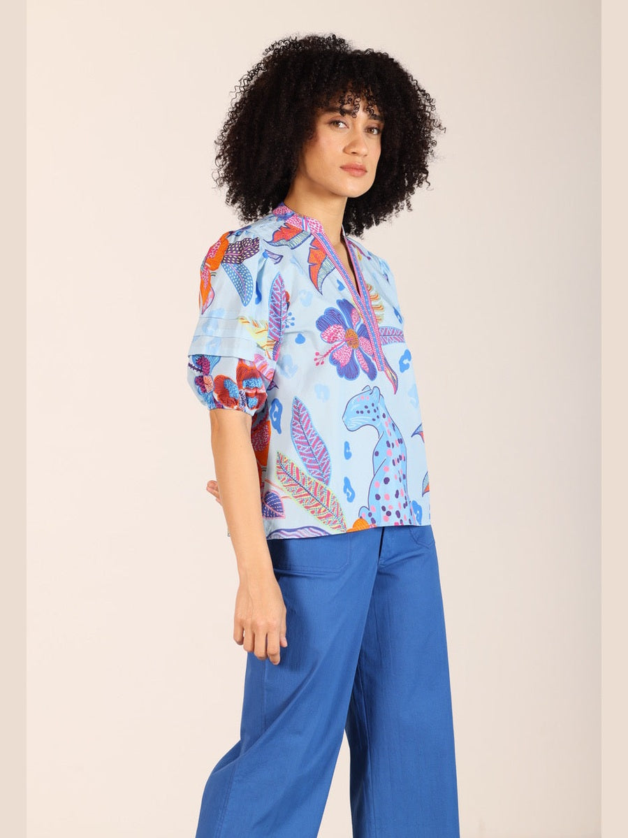 Azure Safari Raya Blouse