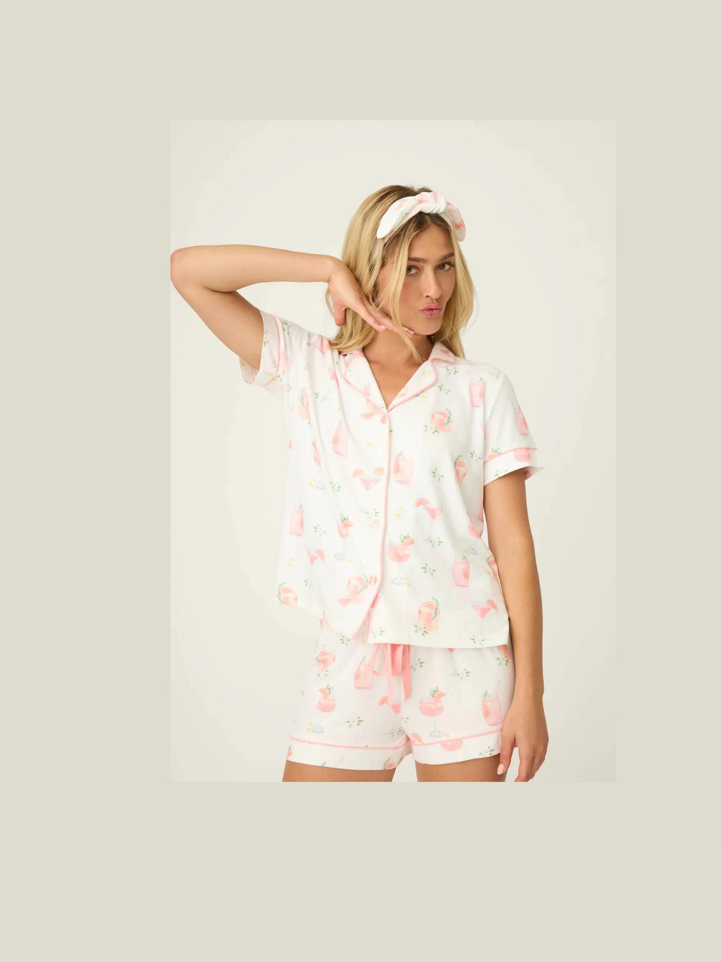 Paloma Mama PJ Short Set - Ivory