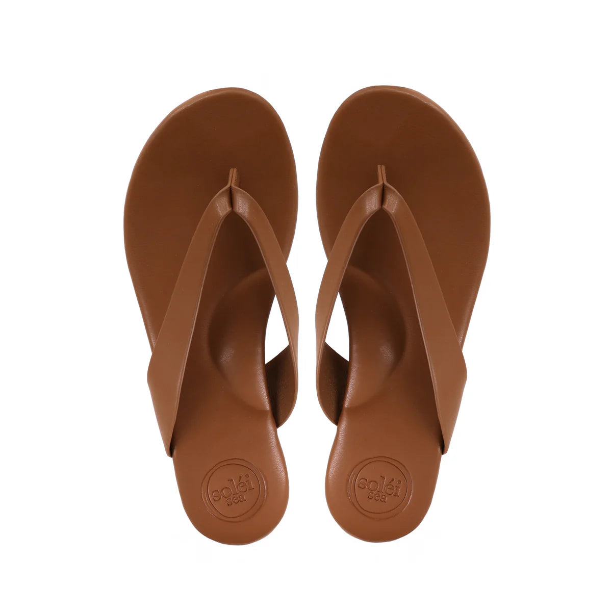 Bowie Thong Sandals - Brown