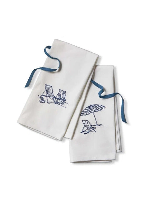 Beach Chairs Guest Towels Set of 2